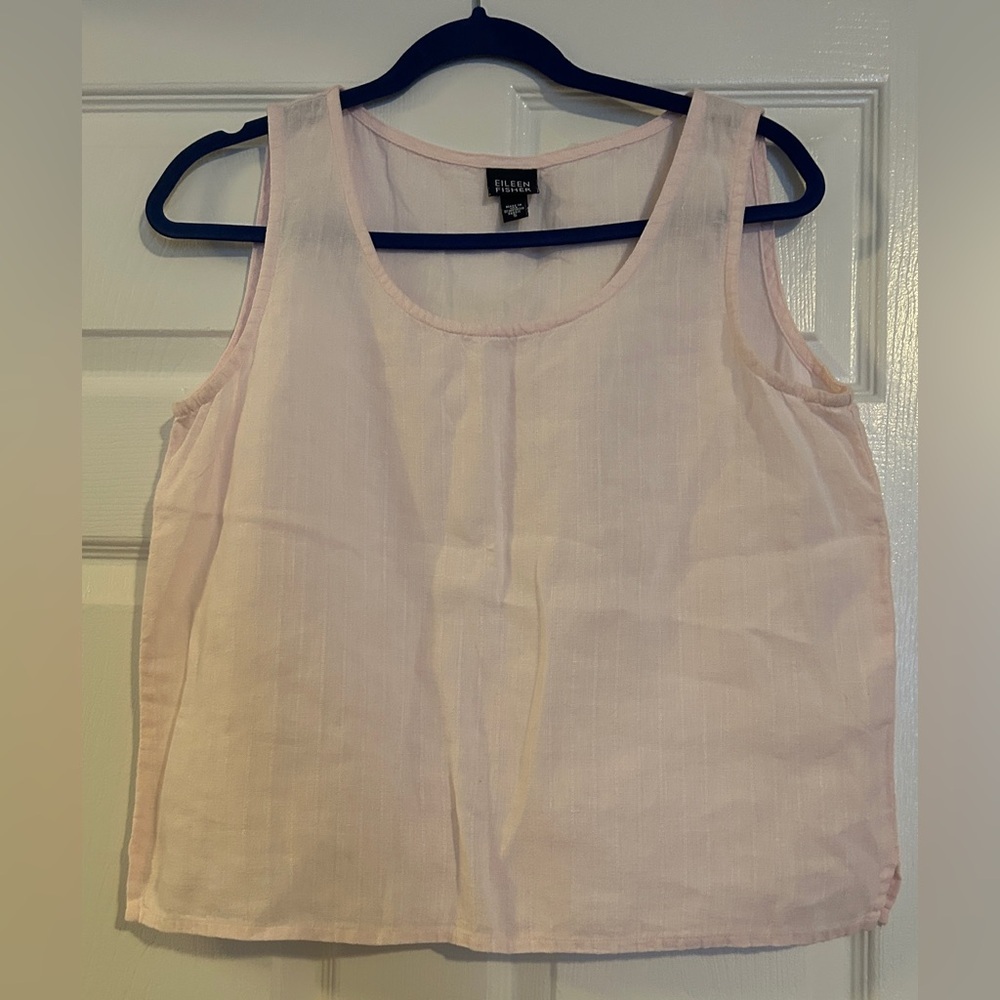 Eileen Fisher Light Pink Textured Tank - Picture 6 of 8